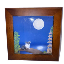 Aijo-no-kagami Reflection of Compassion Bunny Art Decorative Ceramic Tile picture