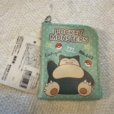 Snorlax Pokemon L-shaped Mini Pouch Keychain Nintendo From Japan NWT picture