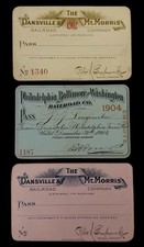 Antique 1902 1904 Railroad Passes LOT OF 3 Beautiful Original Railway Ephemera picture