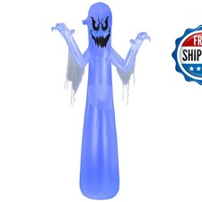 Gemmy 12 FT Giant Spooky Ghost Halloween Inflatable - Flickering Blue Light picture