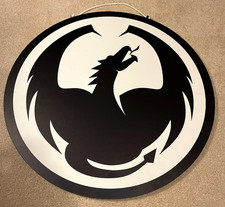 Vintage Dragon Optics Logo - Store Display Signage - 2ft x 2ft w/ Hanger Loop picture