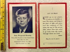 John F. Kennedy funeral Card picture