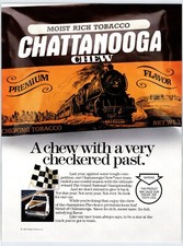 1987 CHATTANOOGA CHEW MOIST RICH TOBACCO Vtg 8.5
