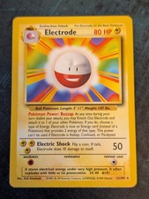 Pokémon TCG Electrode Base Set, 21/102 Near Mint Rare picture