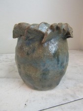 1930's - 40's Shawnee Pottery Organic Heavy Clay Jug /Vase Made in USA picture
