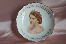 Vintage Queen Elizabeth II Small Dish Commemorating Coronation 1953 picture
