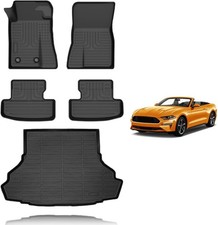 All Weather Car Floor Mats & Cargo Liner Set Fit for Ford Mustang 2015-2025 2026 picture