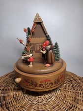 GERMAN HUBRIG VOLKSKUNST ERZGEBIRGE MUSIC BOX VINTAGE picture