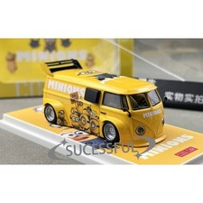 BN CC VW T1 1:64 Yellow Widebody Mini Van Diecast Metal Sports Car Model picture