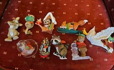Vintage 1981 Hallmark Woodland Animals Lot Of 9 picture
