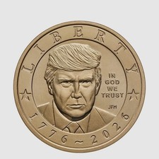 2026 P President Trump Semiquincentennial $1 Coin from US MINT bag picture