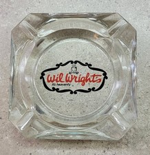Vintage WIL WRIGHT'S Advertising IT'S HEAVENLY Glass ASHTRAY picture