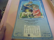 Vintage 1944 Farmers' Co-Operative Association, Princeton, Minn. Calendar picture