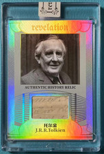 J.R.R. Tolkien Portrait Card 2025 Eternal Revelation #/D 05/50 Cut Relic Patch picture