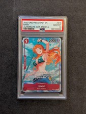 2022 ONE PIECE OP01-ROMANCE DAWN ALTERNATE ART-ERRATA BETA #016 NAMI PSA 10 picture