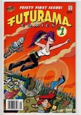 FUTURAMA #1 (2000) NM NEWSSTAND KEY 1ST ISSUE LOW PRINT picture