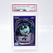 2024 Disney Topps Chrome Envy #200 PSA 10 Inside Out Purple /199 picture