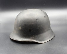 WWII WW2 German Original M34 Civil Police Fire Helmet Combat Stahlhelm picture