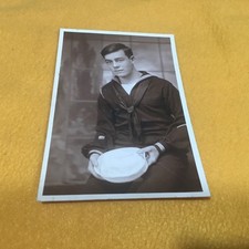 1918 WWI Real Photo Postcard US NAVY Sailor Identified RPPC picture