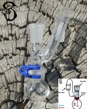 14mm Female to 14mm Male Sidecar Glass Drop Down Reclaim Removable XL Jar USA  picture
