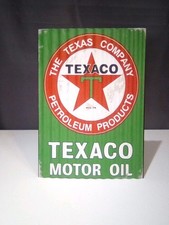 Texaco Tin Metal Sign, Texaco Motor Oil 16