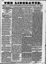 Boston Massachusetts USA 1831 The Liberator abolitionist newspaper issue picture