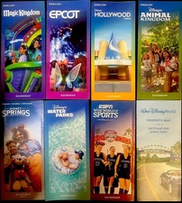 NEW 2026 Walt Disney World Theme Park  Maps -8 Guide Maps-Newest Available WDW picture