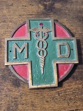 Vintage Antique Medical Doctor MD Car Grille Badge Emblem | Special Gift Idea picture