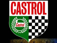CASTROL Motor Oil Shield - Original Vintage 1960’s 70’s Racing Decal/Sticker picture