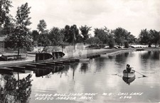 Dodge Bros. State Park Keego Harbor, Cass Lake MI RPPC Photo Postcard COPY picture