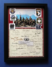 The Band of Brothers AUTOGRAPH ART *** memorabilia elite framed display (L/E) picture