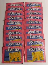 1989 Lot of (20) Packs Barbie Vintage Panini Italy Album Stickers Sealed picture