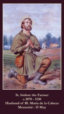 St. Isidore Prayer Card, 10-pack, with Two Free Bonus Cards picture