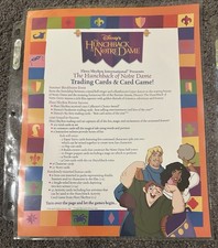 1997 SkyBox Disney Cards Dealer Sell Sheet - The Hunchback of Notre Dame picture