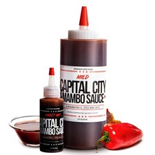 Capital City Mambo Sauce Sampler Pack, Mild & Sweet 12oz + 2oz (Pack of 2) picture