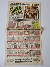 1989 Montgomery Ward Catalog Batman Watch Sony Walkman Sharp VCR Sale Ad picture