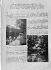 J.  H. Twachtman Home 1905 Greenwich CT Horse Neck Falls 6 Pages Pics picture