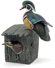 Wild Wings Nesting Wood Duck Pair Sculpture by Sam Nottleman picture
