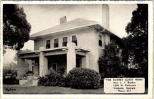 Valdosta, GA Georgia DASHER GUEST HOME Tourist Lodging 1942 Advertising Postcard picture