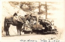Mount Lowe CA California Horse Railway Railroad 1927 RPPC Photo Postcard COPY picture