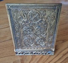 ANTIQUE TIFFANY STUDIOS NEW YORK VENETIAN PATTERN ENAMELED BOOKENDS #1683: RARE picture