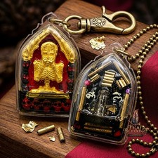 Authentic Thai Phra Khun Phaen Archan Song Yot Protection Wealth Magic Luck picture