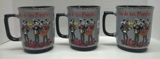 3 Eli + Ana Ceramic 18oz Dia De Los Muertos Coffee Mugs Mariachis 2021 NWT picture