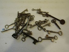 Set Lot of 36 Assorted Skeleton Antique Vintage Key collection Some are Blanks picture