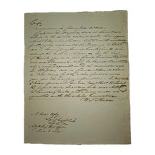 Rare 1820 Canadian Colonial Military Memorandum – Lt. Col. Samuel Coughlan Copy picture