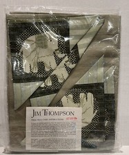 Jim Thompson Silk Elephant 4 Napkins & Placemats Set Green Elephants New Sealed picture
