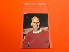 1970 Bobby Charlton ARAL FOOTBALL WORLD CUP original signature picture