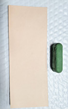 Leather Honing Strop 3 Inch by 8 Inch with 1 oz Green Polishing Compound picture