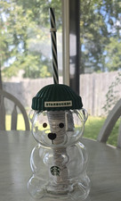2025 Glass Starbucks Bearista Bear Cold Cup Holiday Limited Edition picture