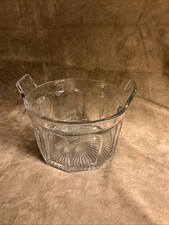 Vintage Bartlett Collins glass flared tab handle panel design ice tub/bucket picture
